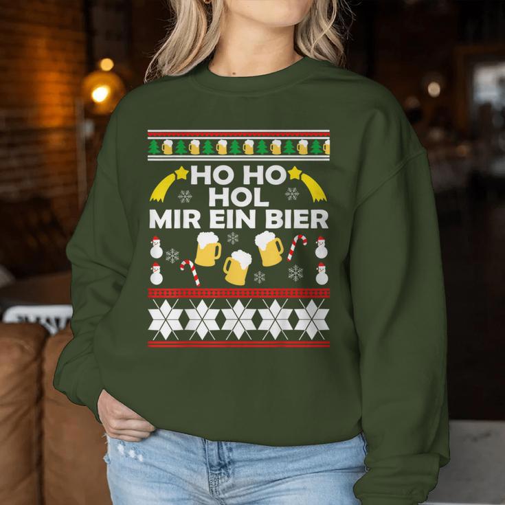 Hohoho Get Me A Beer Ugly Christmas Sweatshirt Frauen Lustige Geschenke