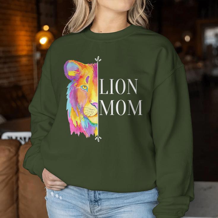 With Lion Mum Motif For Mother's Day Or Christmas Sweatshirt Frauen Lustige Geschenke