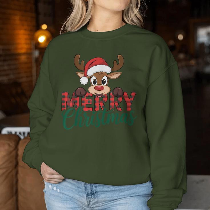 Merry Christmas Reindeer Christmas Family Women Sweatshirt Frauen Lustige Geschenke