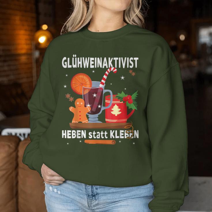 Mulled Wine Activist Heben Statt Kleben Christmas Mulled Wine Sweatshirt Frauen Lustige Geschenke