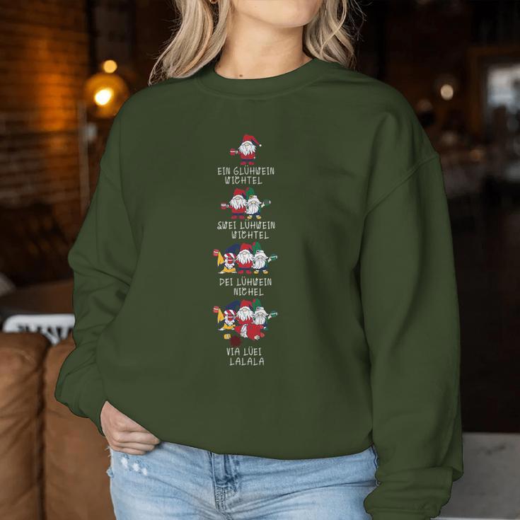 A Mulled Wine Swei Mulled Wine Gnome Christmas Sweatshirt Frauen Lustige Geschenke