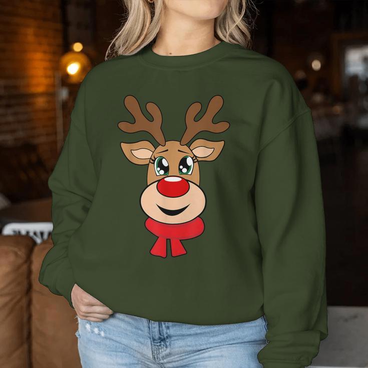 Reindeer Christmas Jumper Christmas Jumper Women's Sweatshirt Frauen Lustige Geschenke