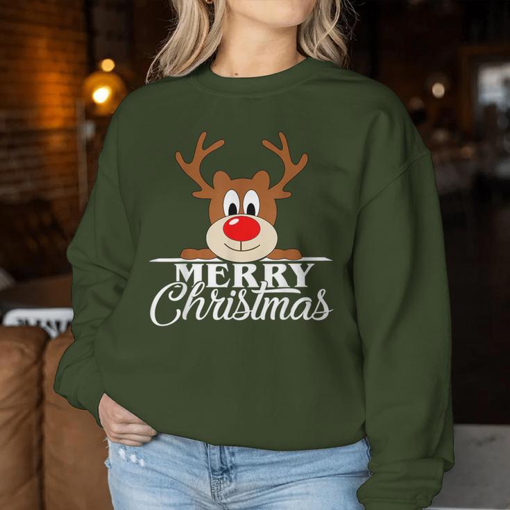 Reindeer Cute Christmas Jumper Cute Women's Sweatshirt Frauen Lustige Geschenke