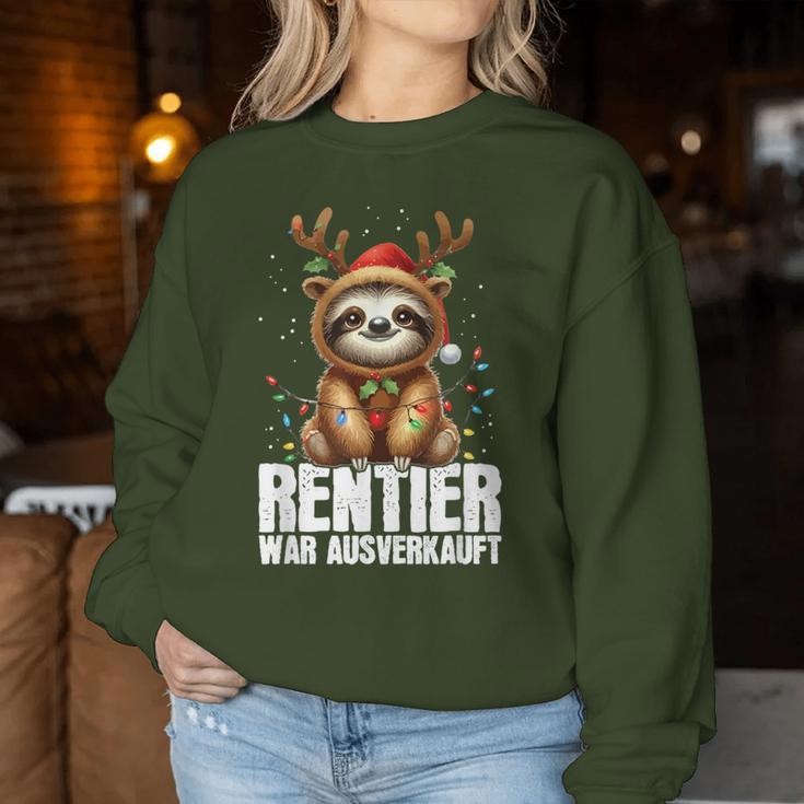 Reindeer War Sold Out Christmas Sloth Christmas Time Sweatshirt Frauen Lustige Geschenke