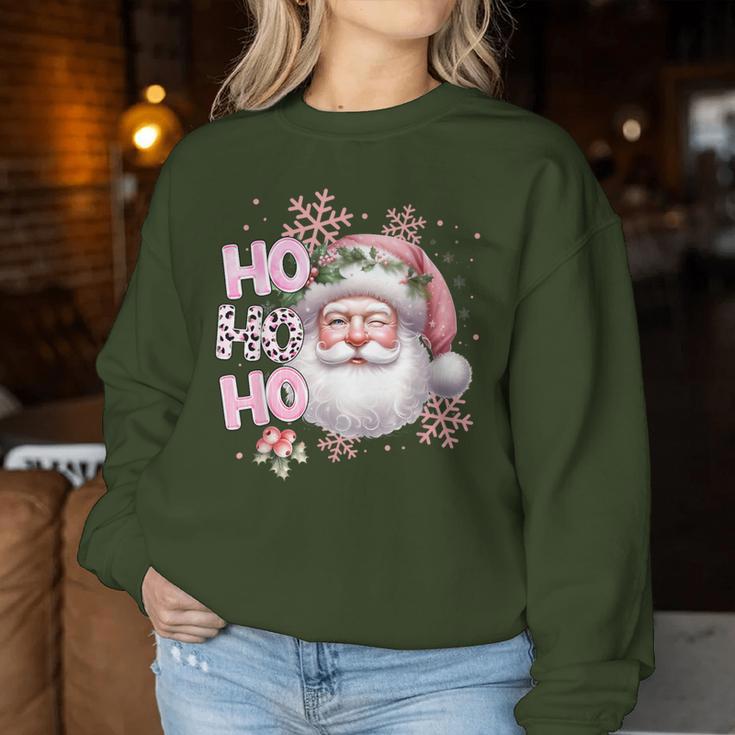 Santa Claus Pink Christmas Holidays Girls Sweatshirt Frauen Lustige Geschenke