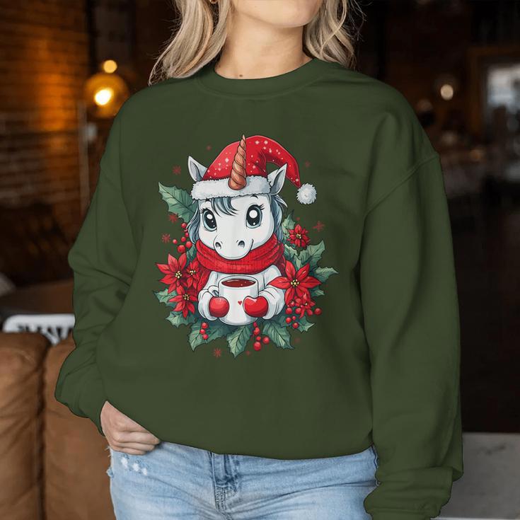 Unicorn Christmas Children Christmas Unicorn Sweatshirt Frauen Lustige Geschenke