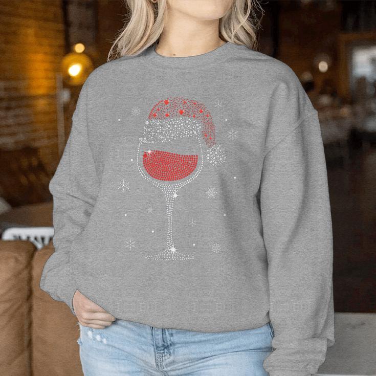 Christmas Outfit Christmas Wine Party Christmas Sweatshirt Frauen Lustige Geschenke