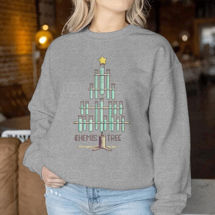 Oh Chemistree Christmas For Chemistry Teacher Chemistree Sweatshirt Frauen Lustige Geschenke