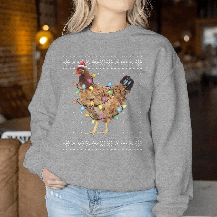 Ugly Christmas Sweater Chicken Christmas Sweatshirt Frauen Lustige Geschenke