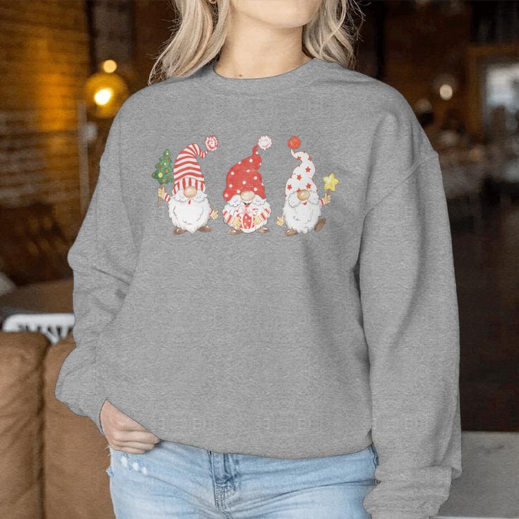 Women's Christmas Jumper Christmas Gnome Gnome Long-Sleeved Sweatshirt Frauen Lustige Geschenke