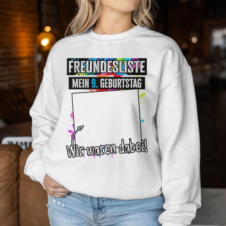 9 Years Boy Girl My 9Th Birthday Children's Birthday Sweatshirt Frauen Lustige Geschenke