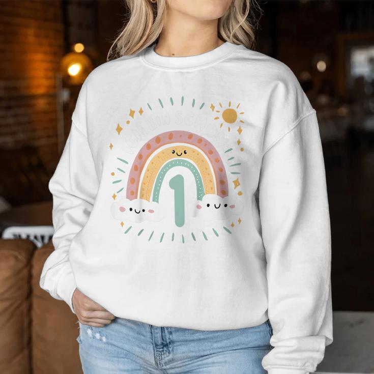 Children's 1St Birthday Rainbow Sweatshirt Frauen Lustige Geschenke