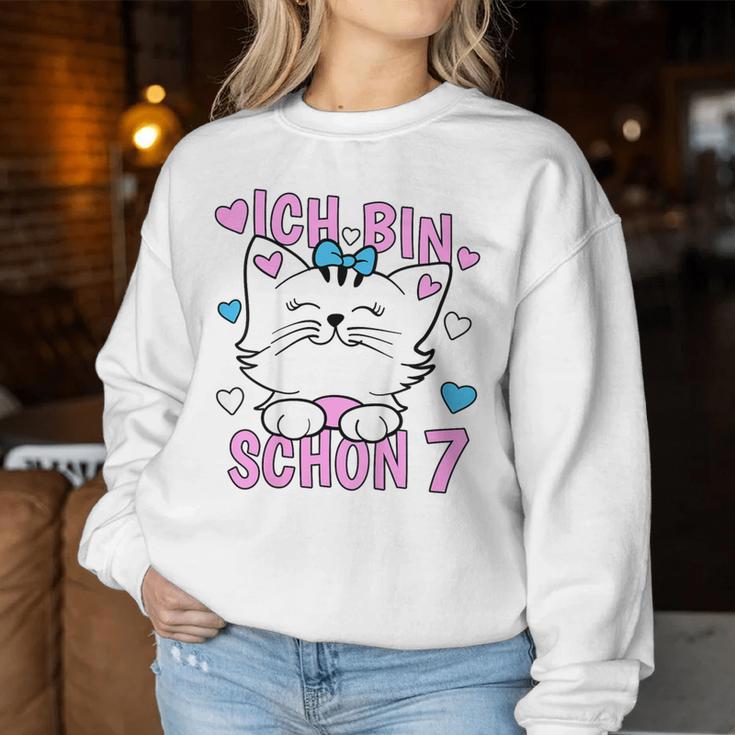 Children's Ich Bin Schon 7 Jahre Girl Ich Bin Schon 7 Years Sweatshirt Frauen Lustige Geschenke