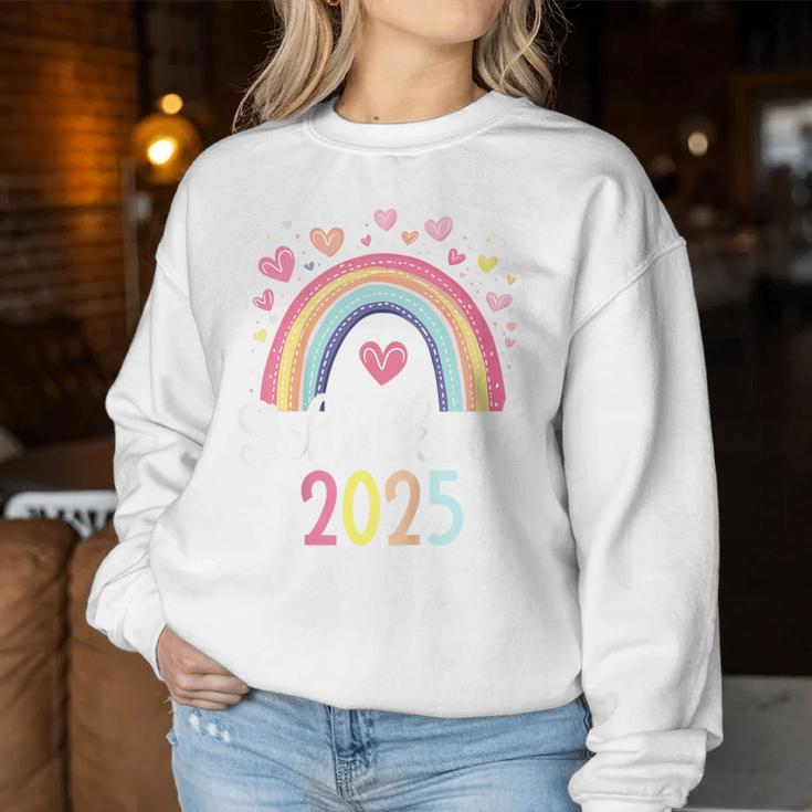 Children's School Child 2025 Rainbow Girls First Day At School 2025 Girls' Sweatshirt Frauen Lustige Geschenke