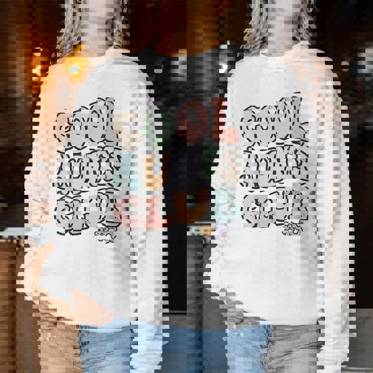 Cool Aunts Clubintage Floral Colorido Cool Aunts Club Aunt Sudadera Mujer Regalos divertidos