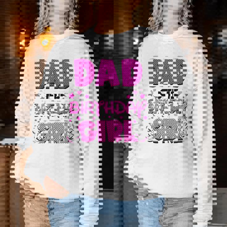 Dad And Mom Of The Birthday Girl Family Party Decorations Women Sweatshirt Personalized Gifts