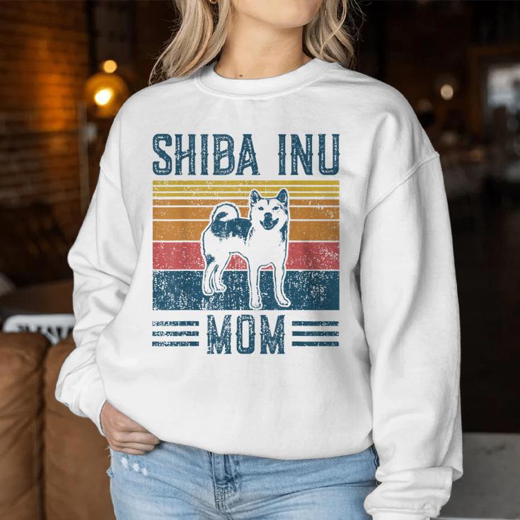 Dog Shiba Inu Mom -Intage Shiba Inu Mom Gray Sweatshirt Frauen Lustige Geschenke