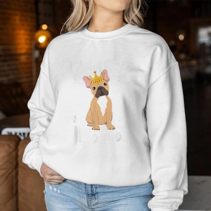 French Bulldog Frenchie Mama Mother Mom Dog Lover Sweatshirt Frauen Lustige Geschenke