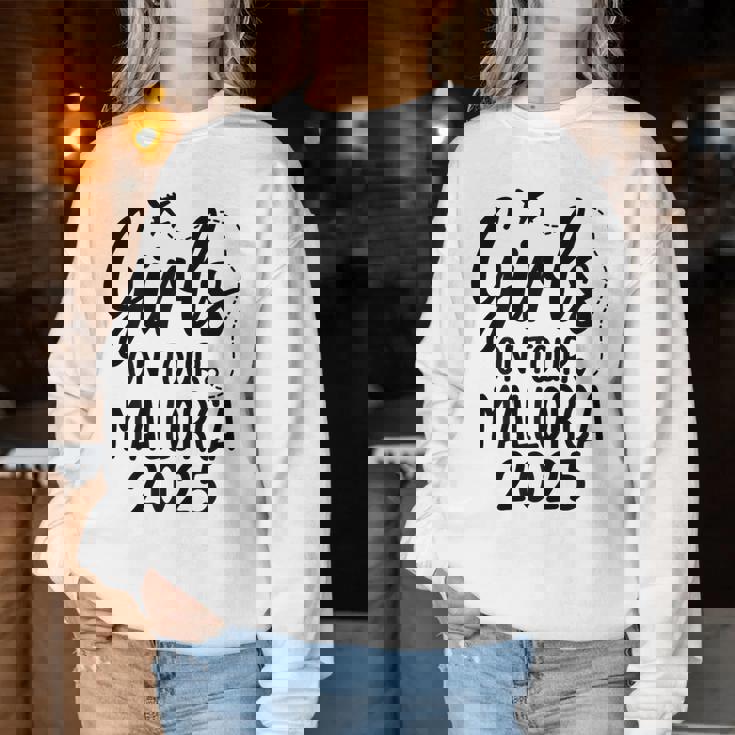 Girls On Tour Mallorca 2025 Girls' Malle Holiday Sweatshirt Frauen Lustige Geschenke