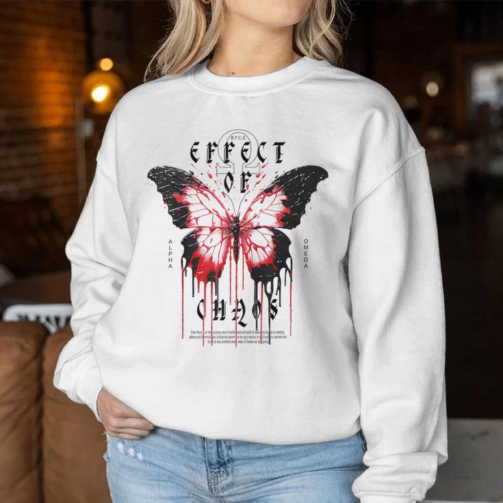 Hip Hop Y2k Hipster Streetwear Moth Butterfly Sweatshirt Frauen Lustige Geschenke