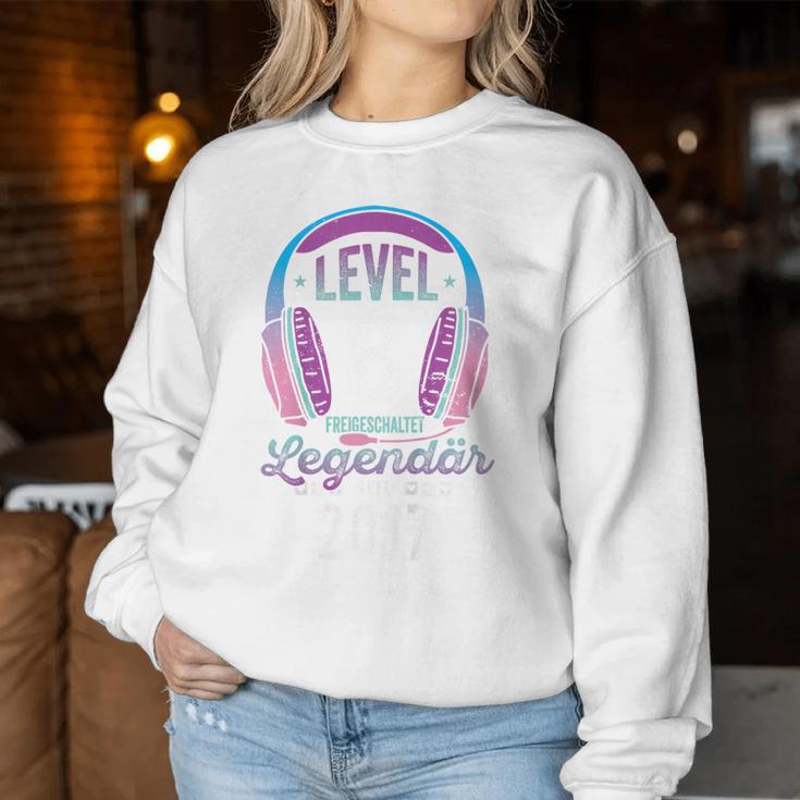 Kinder Level 8 Jahre Mädchen Geburtstag Gamer Girl Zockerin 2017 Sweatshirt Frauen Lustige Geschenke