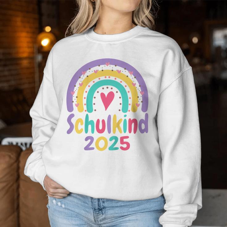 Kinder Schulkind 2025 Mädchen Regenbogen Einschulung 2025 Mädchen Sweatshirt Frauen Lustige Geschenke