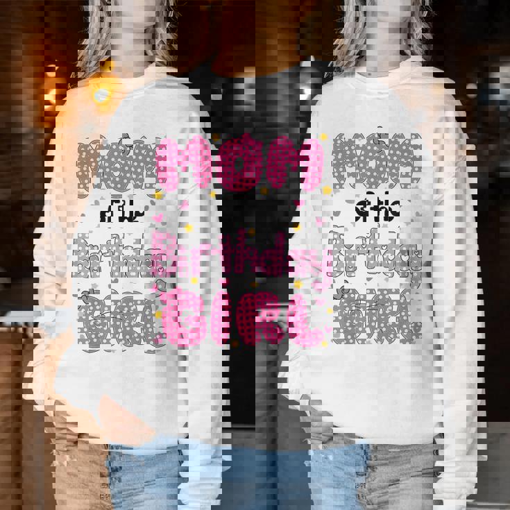 Mom And Dad Of The Birthday Girl Cat Family Party Decor Women Sweatshirt Funny Gifts
