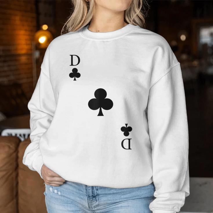 Playing Card Cross Lady Queen Carnival Costume Sweatshirt Frauen Lustige Geschenke