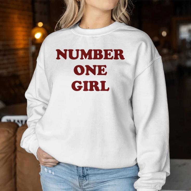 Rosé Number One Girl Sweatshirt Frauen Lustige Geschenke