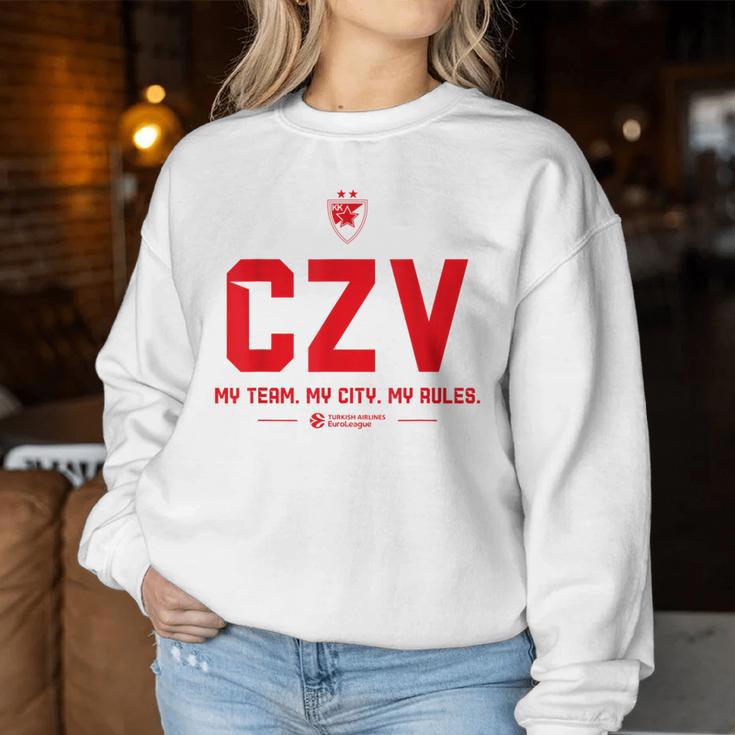 Teams Crvena Zvezda Mts Belgrade Sweatshirt Frauen Lustige Geschenke