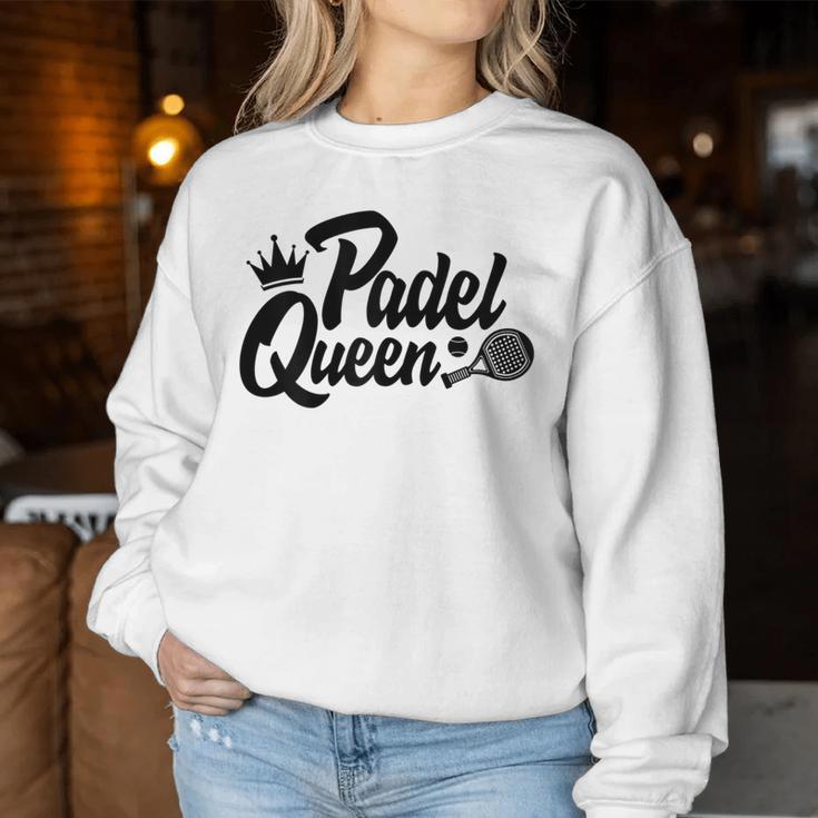 Women's Padelist Player Padel Tennis Padel Queen Sweatshirt Frauen Lustige Geschenke