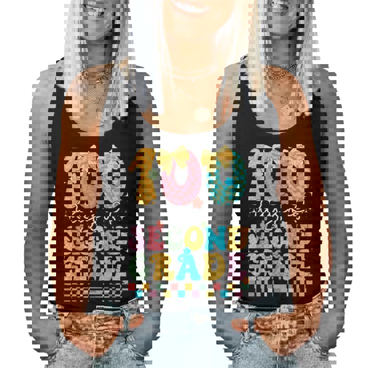 100 Days Of Second Grade 100Th Day Of School 2Nd Grade Women Tank Top