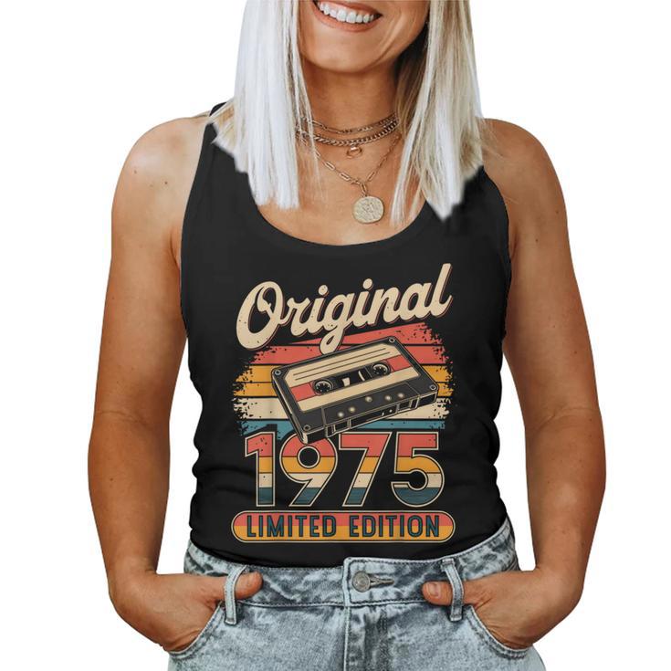 50Th Birthday Man Woman 50 Years Decoration 1975 Tank Top Frauen