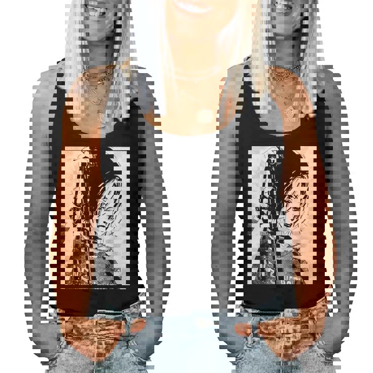Anime Gothic Girl Aesthetic Soft Grunge Waifu Japanese Otaku Women Tank Top