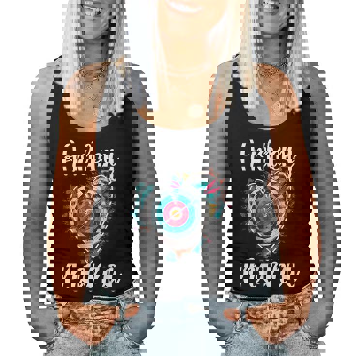 Archery Mama Heart Archery Mom Of An Archer Mother Women Tank Top