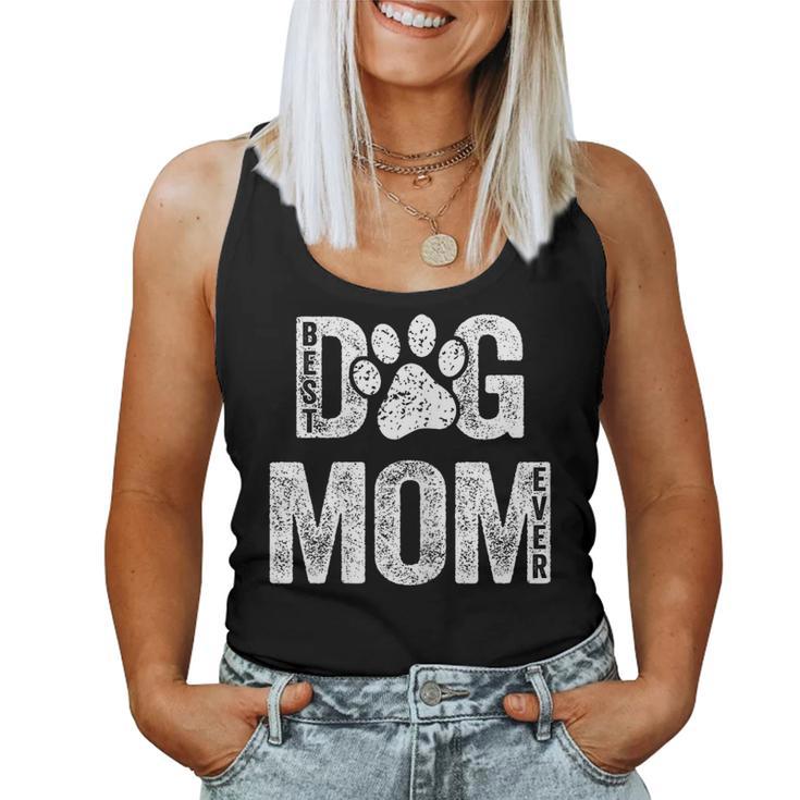 Best Dog Mom Ever Es Mamá Perros Amantes Perros Mamá Perro Camiseta sin mangas para mujer