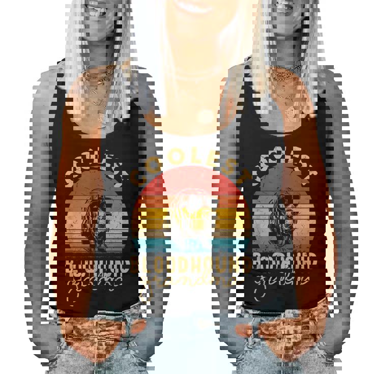 Bloodhound Coolest Grandma For Bloodhound Mom Women Tank Top