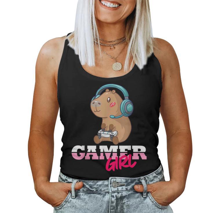 Capybara Gamer Gaming Girls' Tank Top Frauen