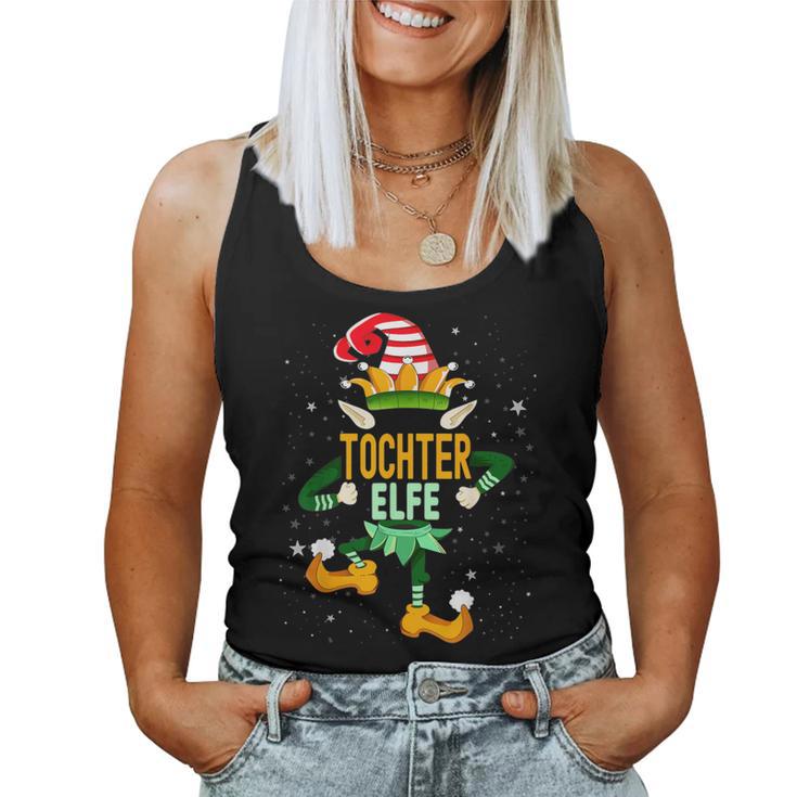 Daughter Elf Christmas Family Outfit Christmas Elf Tank Top Frauen