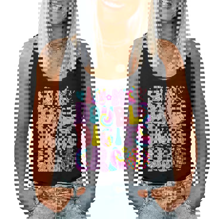 In My Double Digits Era Groovy Ten Years Old 10Th Birthday Women Tank Top