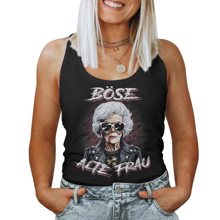 Evil Old Woman Women's Motorcycle Sarcasm Tank Top Frauen