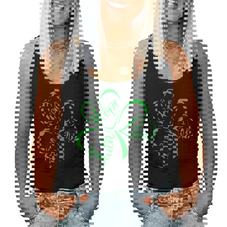 Faith Hope Love Christian Jesus Religious St Patrick's Day Women Tank Top
