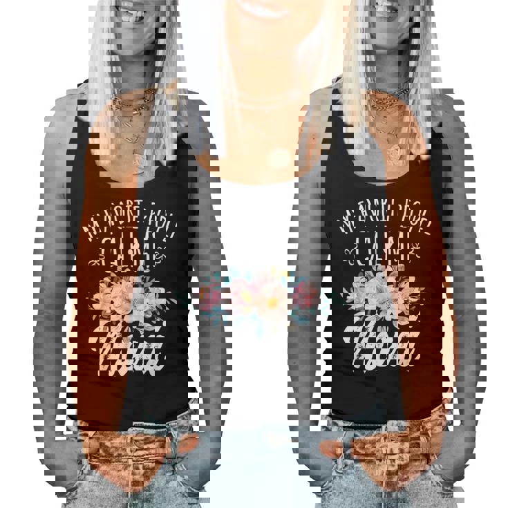 My Favorite People Call Me Noni Floral Birthday Noni Small Black Women Tank Top