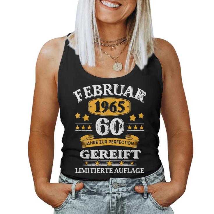 February 1965 60Th Birthday Man Woman Tank Top Frauen