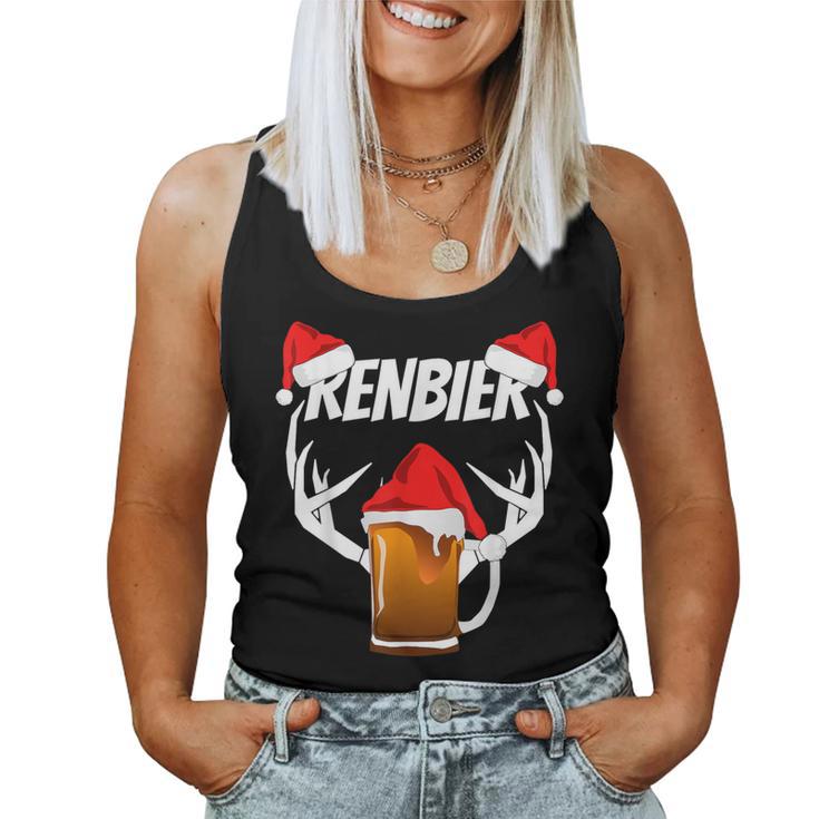 Saying Beer Renbier Reindeer Saufen Alcohol Tank Top Frauen