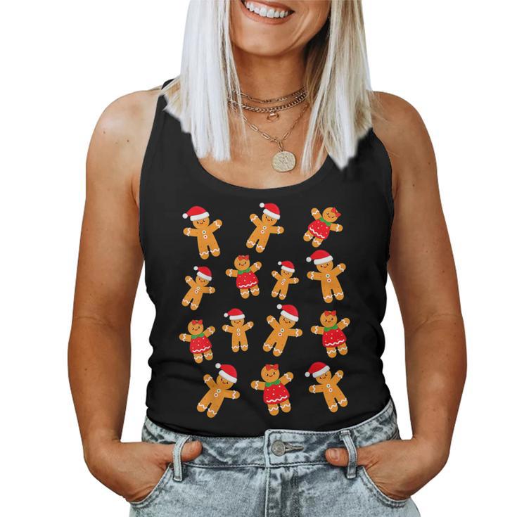 Gingerbread Christmas Gingerbread Pyjamas Mens Tank Top Frauen