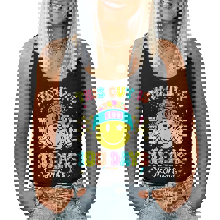 Groovy This Guy Is 100 Days Smarter 100Th Day Of School Boys Women Tank Top