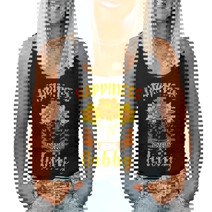 Happiness Is Being A Bubby Cute Women Tank Top