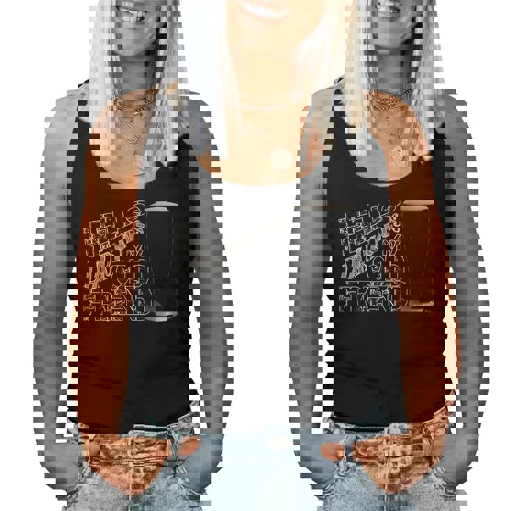 Hello Darkness My Old Friend Age Beer Stout Beer Camiseta sin mangas para mujer