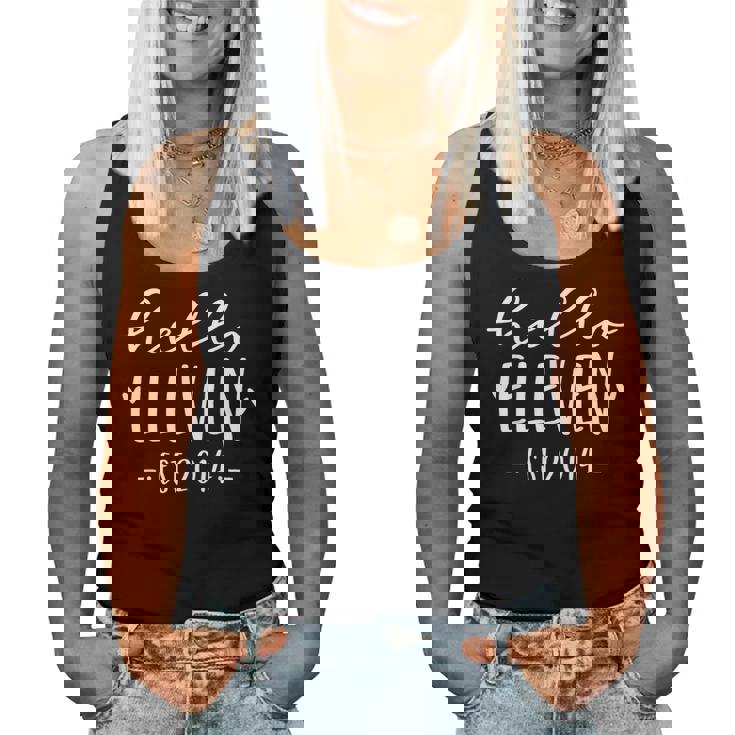Hello Eleven Est 2014 11Th Birthday Girl 11-Year-Old Women Tank Top